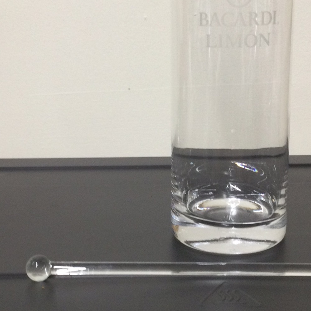 New Bacardi Limon Tall Glass Pitcher With Stir Stick - Picture 3 of 10